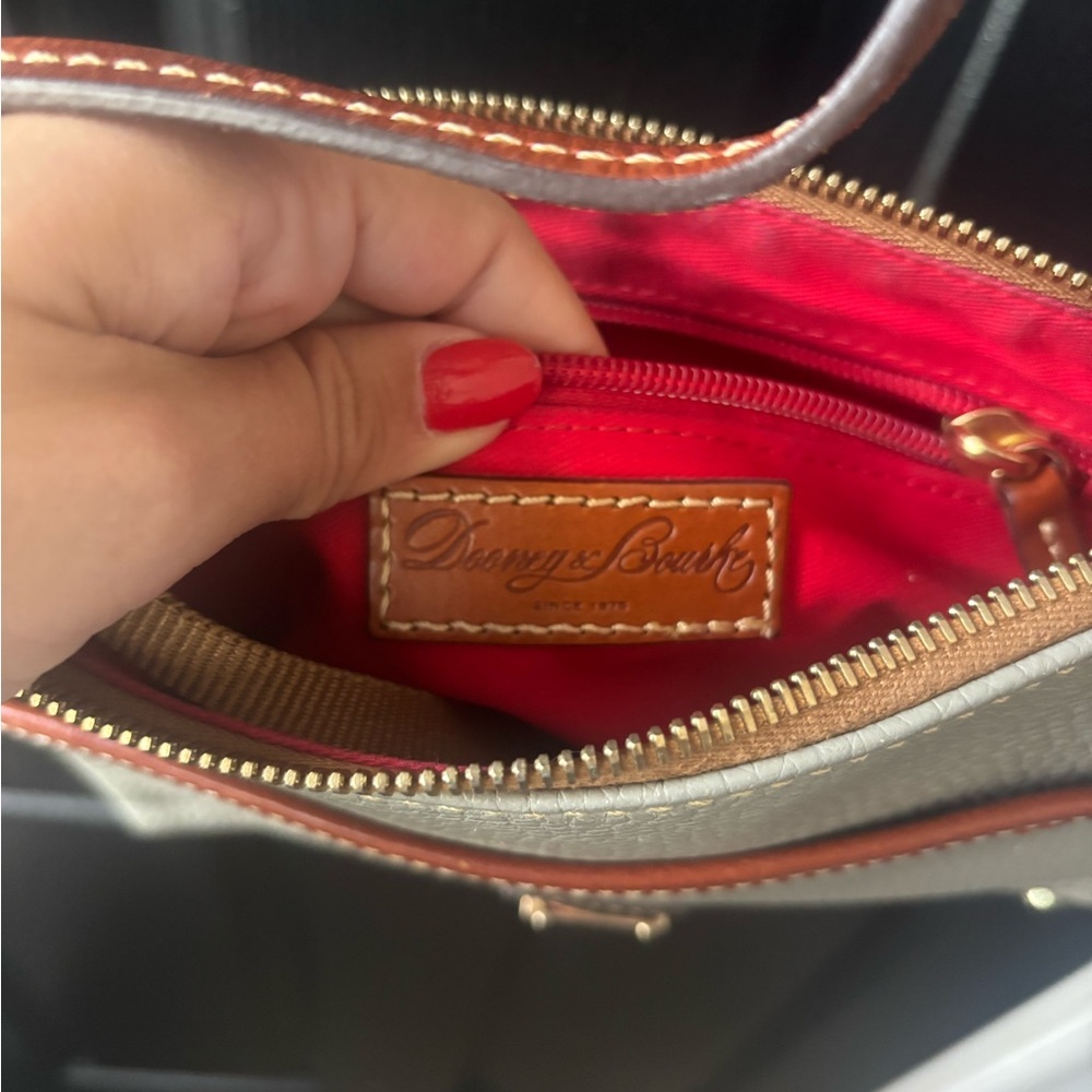 Dooney & Bourke Gray and Brown Crossbody Bag - Picture 9 of 14